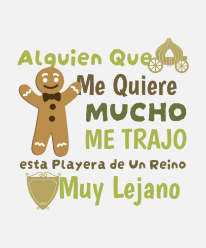 T-Shirt Design Generator with a Gingerbread Man and a Quote for a Souvenir  6476c