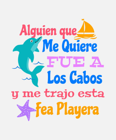 T-Shirt Design Template with a Funny Someone-Who-Loves-Me-Quote for a Souvenir 6476e