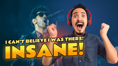 YouTube Thumbnail Generator for a Music Review Channel