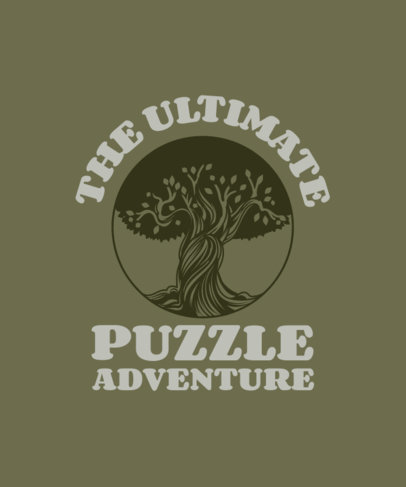 T-Shirt Design Template Featuring an Illustrated Tree and a Quote About Ancestry 6467