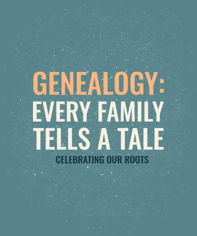 T-Shirt Design Maker with a Genealogy-Inspired Quote