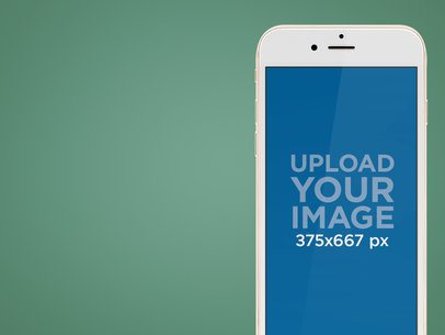 Gold iPhone 7 PNG Mockup With Different Background Options