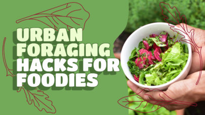 YouTube Thumbnail Generator for Urban Foraging Hacks for Foodies