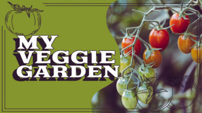 YouTube Thumbnail Creator for a DIY Veggie Garden Vlog