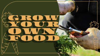 DIY YouTube Thumbnail Creator for a Foraging Food Vlog