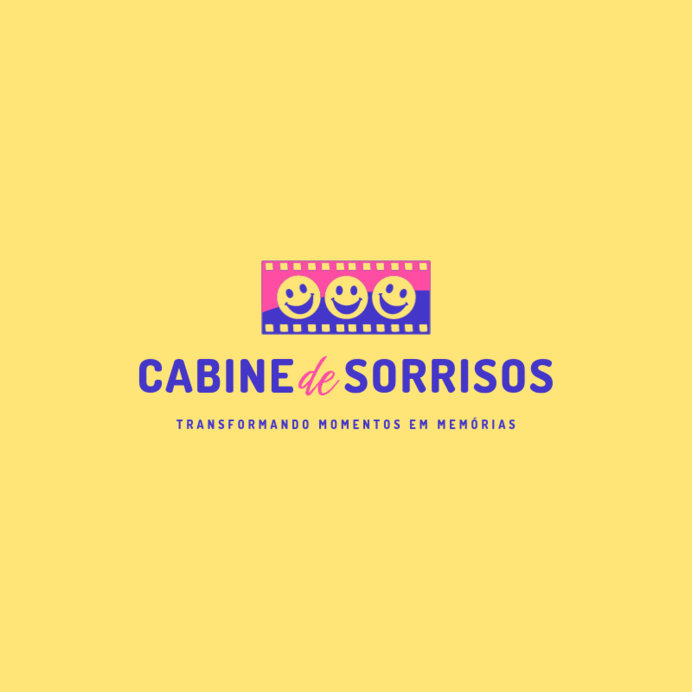 Photo Kiosks Rental Logo Template Featuring a Film with Smiling Faces