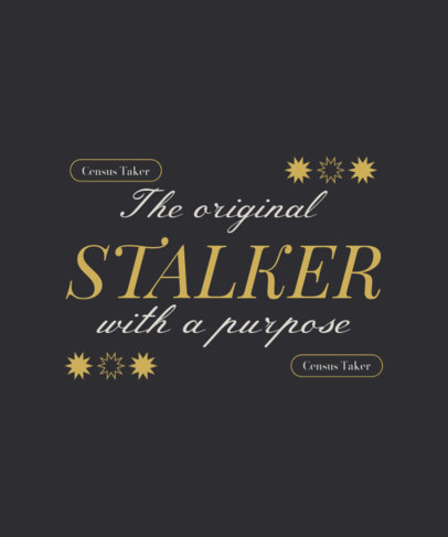 T-Shirt Design Creator with a Customizable Quote About Genealogy