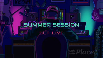 Music Session Intro Video Generator for a DJ Channel