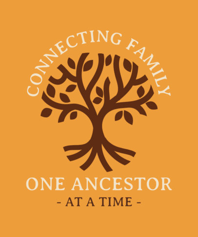 Genealogy-Inspired T-Shirt Design Generator with a Tree Graphic