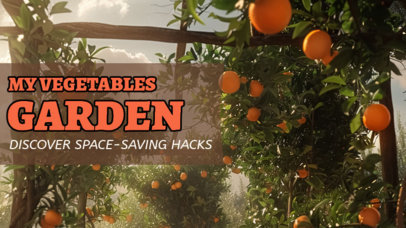 YouTube Thumbnail Creator for a Gardening Advice Vlog