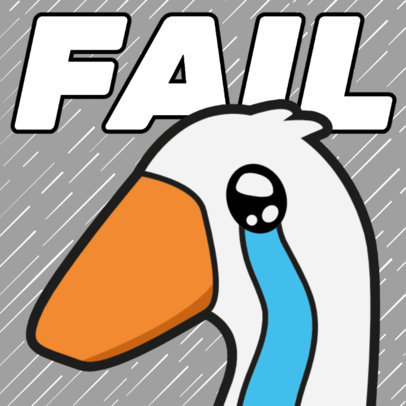 Twitch Emote Design Generator with a Crying Goose 6077 6486