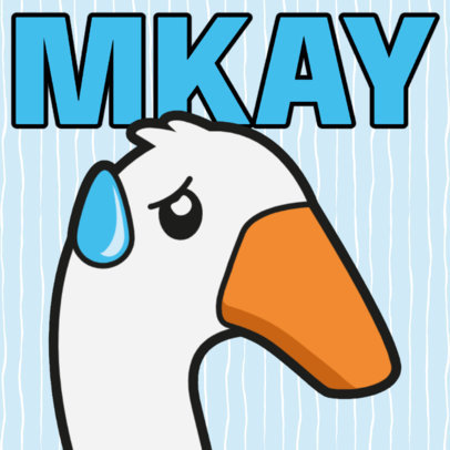 Twitch Emote Design Creator Featuring an Embarrassed Goose 6077 6486