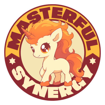 Sticker Design Maker With an AI-Created Badge Inspired by a Pokemon Character ED-6951