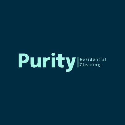 Logo Maker for a Residential Cleaning Service Provider