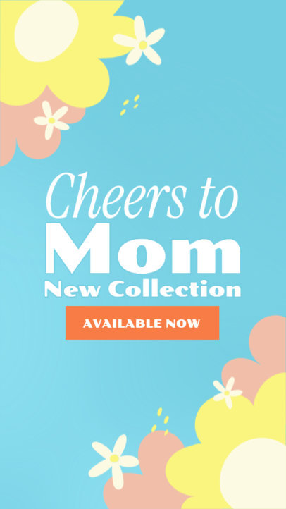 Seasonal Instagram Story Maker for a Mother's Day Discount Promo Offer