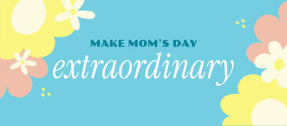 Seasonal Facebook Cover Maker for a Mother's Day Promo Campaign