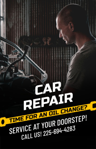 Online Flyer Maker for a Car Repair Shop