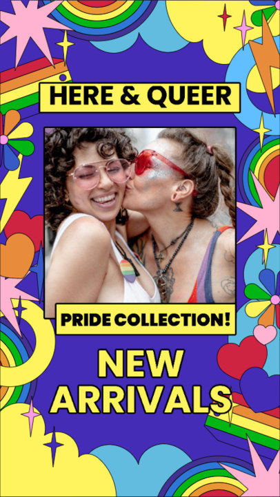 Instagram Story Maker for a Pride Month Collection Campaign