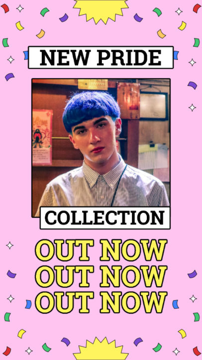Instagram Story Generator for a Pride-Themed Collection Promo