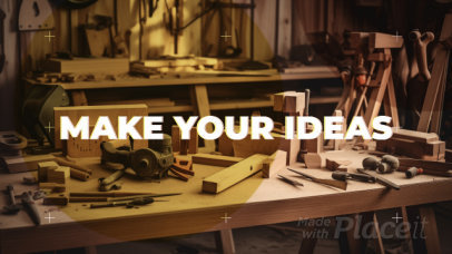 Intro Video Template for a DIY Vlog Featuring Wood Decor Ideas