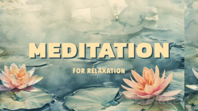 Intro Video Generator Featuring Meditation Session for Relaxation