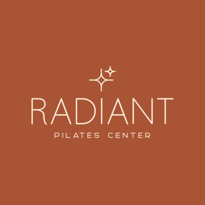 Fitness Logo Generator for a Pilates Center With Star Graphics