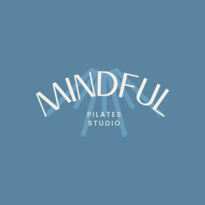 Logo Maker Featuring a Minimalist Aesthetic for a Pilates Studio