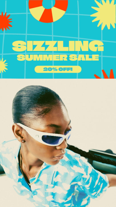 Instagram Story Maker Featuring a Special Summer Promo 5945g-6498