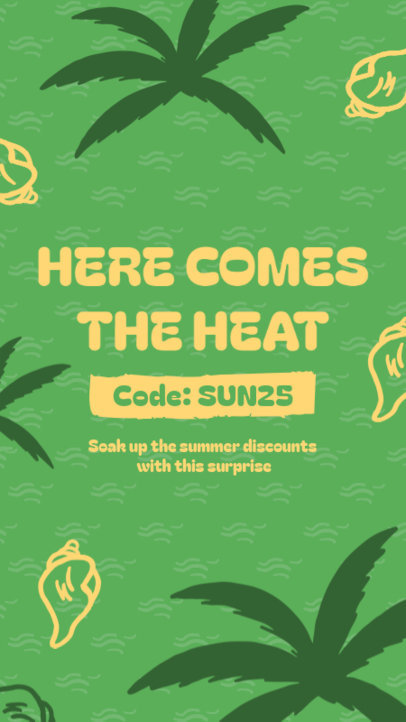 Instagram Story Generator to Promote a Summer Code Discount 6498