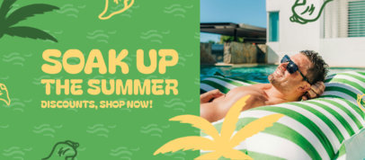 Facebook Cover Generator to Promote a Summer Seasonal Offer 4150g-6498