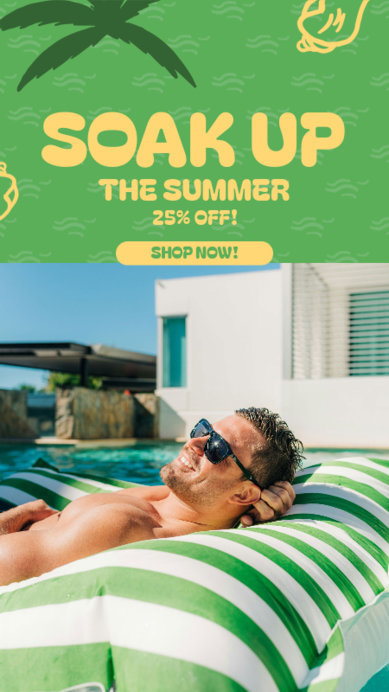 Instagram Story Generator to Promote a Summer Seasonal Offer