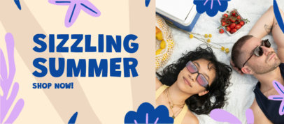 Facebook Cover Creator Featuring a Summer Sale Ad 4150h-6498