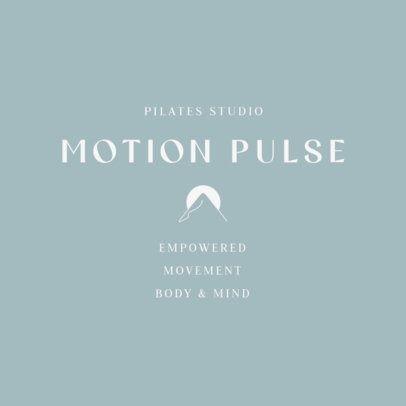 Logo Generator Featuring a Wellness Theme for a Pilates Fitness Center