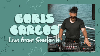 Intro Video Creator with Text Animations for a Live DJ Event