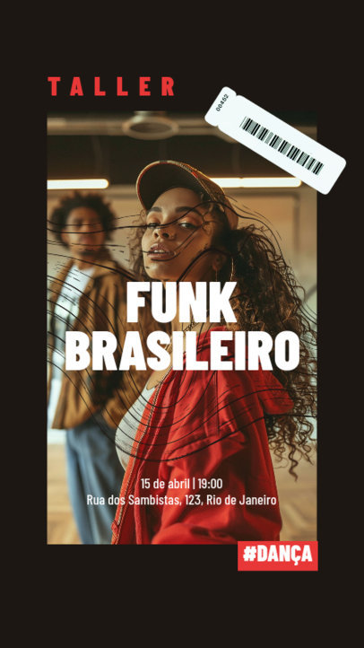 Instagram Story Maker for a Brazilian Funk Workshop 6473