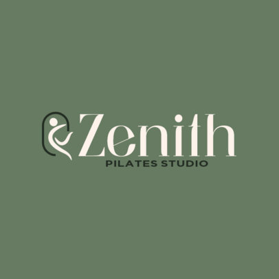 Logo Maker Featuring a Fitness Graphic for a Pilates Studio
