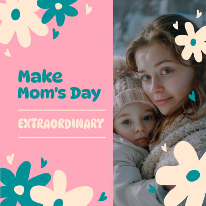 Instagram Post Maker for a Mother's Day-Themed Seasonal Campaign 5190m-6500