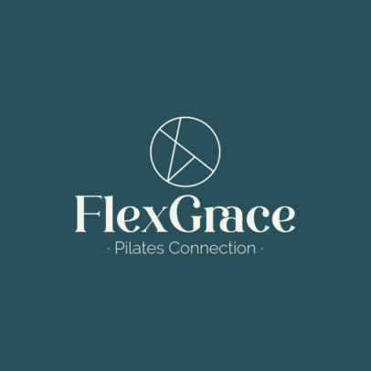 Pilates Logo Maker for a Fitness Center