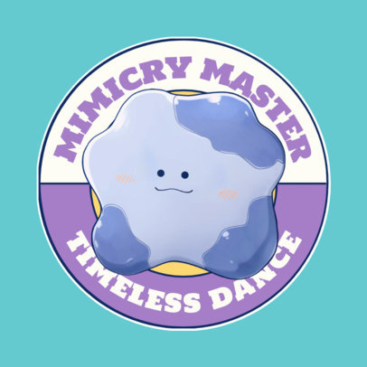 Quote Sticker Design Template With a Pokemon-Inspired Theme ED-6949g