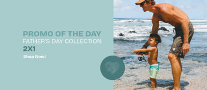 Facebook Cover Maker for a Father's Day Promo Sale Discount 4150i-6505