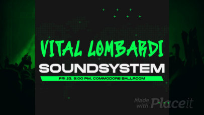 Intro Video Generator for a DJ Festival Promo Featuring Animated Text