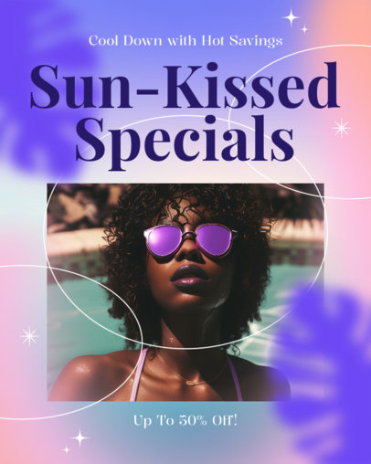 Instagram Post Generator for a Summer Sale Discount and a Gradient Style 5661f-6499