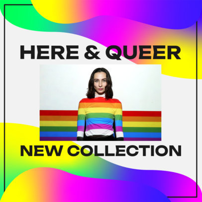 Instagram Post Maker to Promote an LGBT and Pride Collection