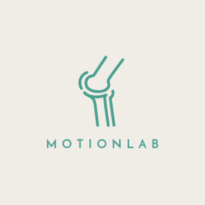 Motion Lab Logo Generator for a Physiotherapist Health Clinic