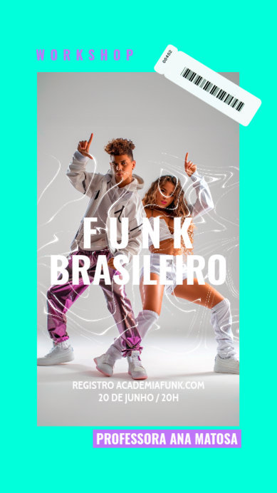 Instagram Story Generator for a Brazilian Funk Lesson