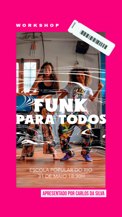 Instagram Story Maker for a Dance School's Funk Workshop  6474i