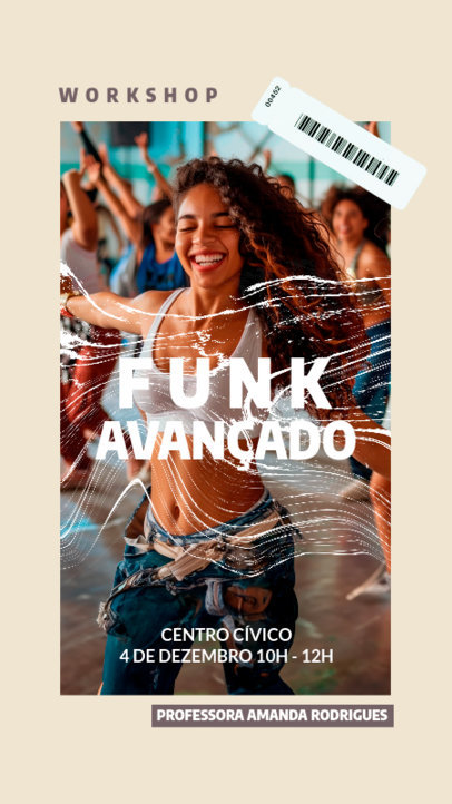 Instagram Story Creator for an Advanced Funk Dance Lesson  6474j
