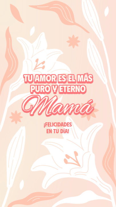 Instagram Story Maker Featuring a Quote to Celebrate Mother's Day