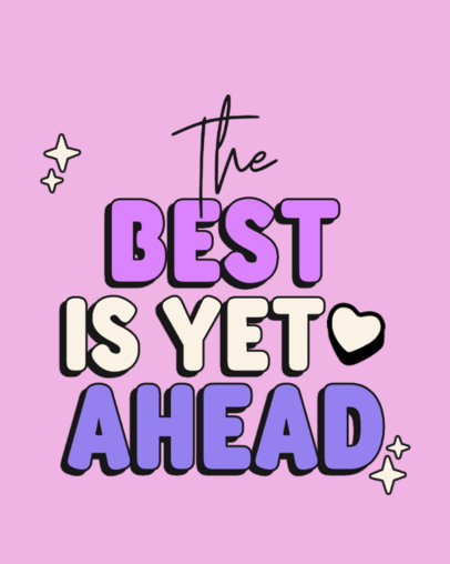 Typographic Instagram Post Template Featuring a Positive Phrase