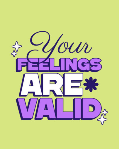 Instagram Post Template With a Feelings-Themed Phrase ED-6964k